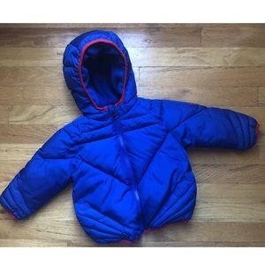 Gap Junk Food Size 2 Superman Hooded Puffer Coat